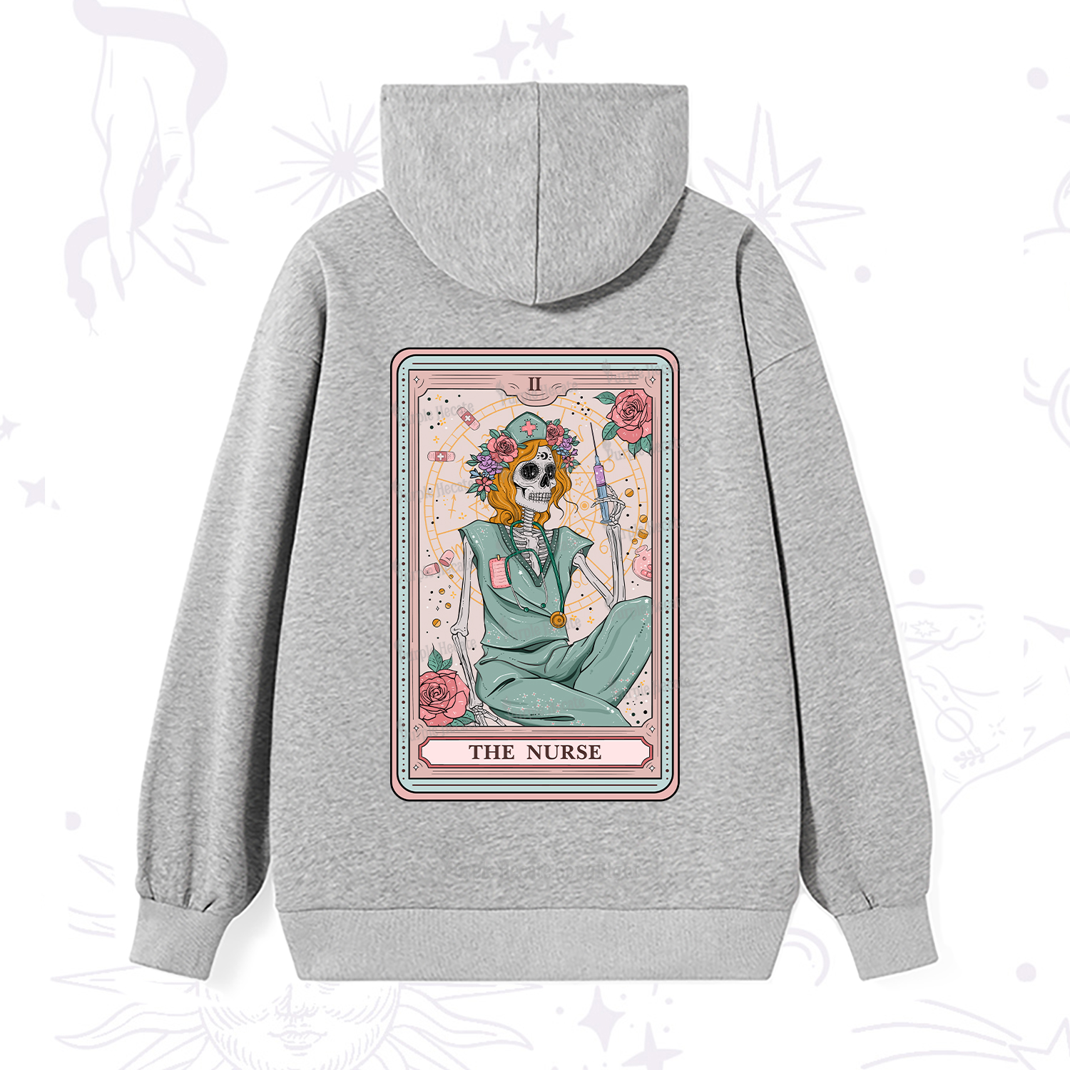 Purplehecate The Nurse Tarot Card Hoodie