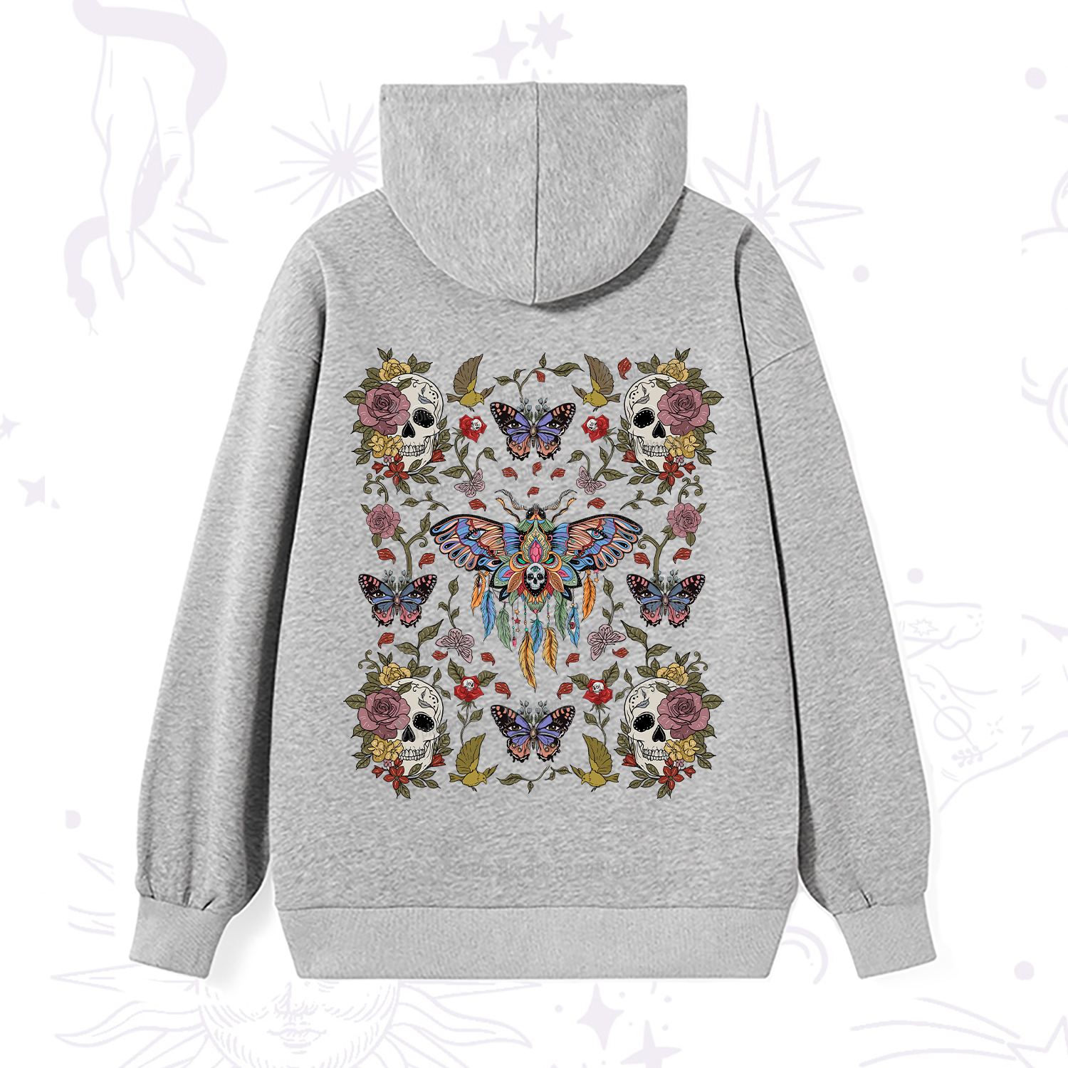 Purplehecate Moths Dancing Hoodie