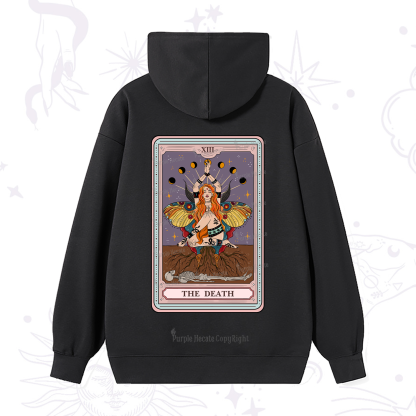 Purplehecate The Death Tarot Card Hoodie