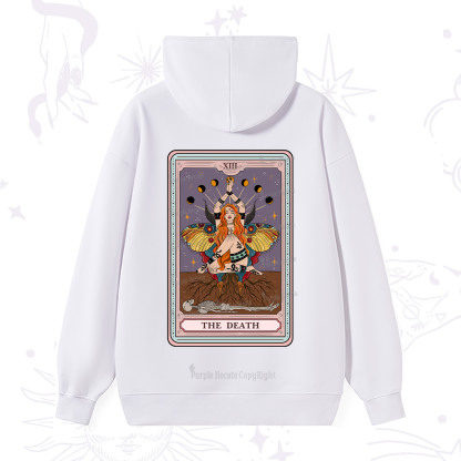 Purplehecate The Death Tarot Card Hoodie