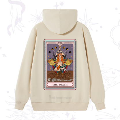 Purplehecate The Death Tarot Card Hoodie