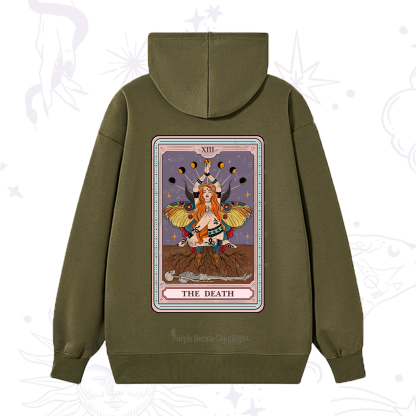 Purplehecate The Death Tarot Card Hoodie