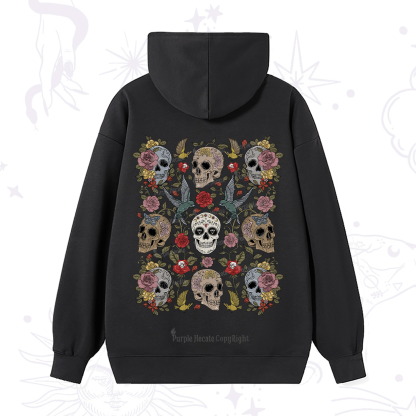 Purplehecate Skull Garden Hoodie