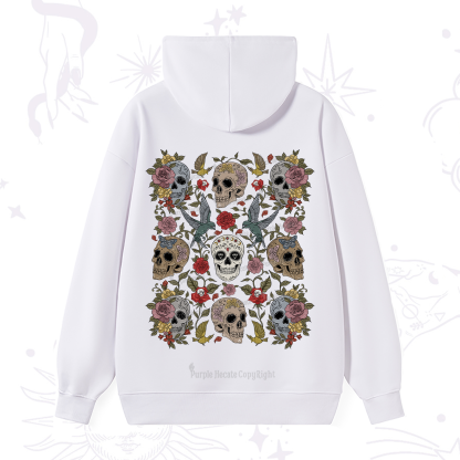 Purplehecate Skull Garden Hoodie