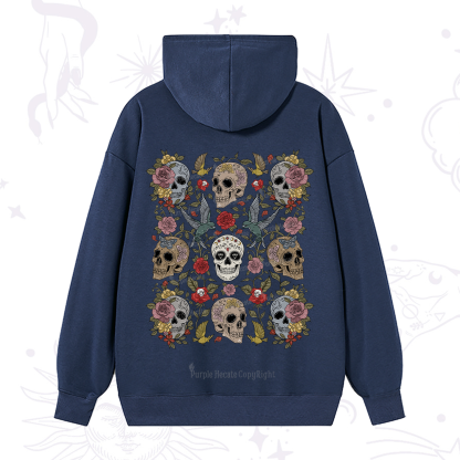Purplehecate Skull Garden Hoodie