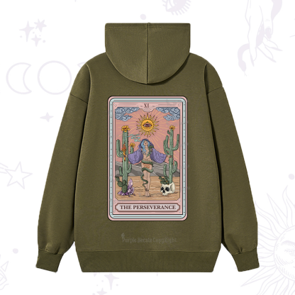 Purplehecate The Perseverance Tarot Card Hoodie