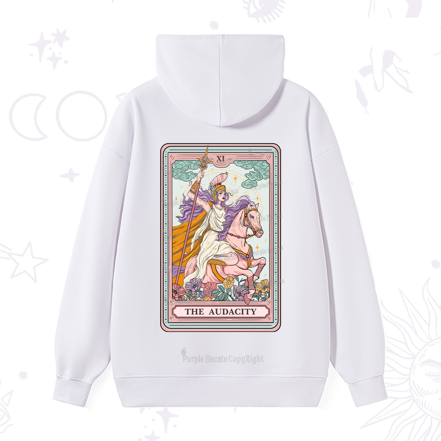 Purplehecate The Audacity Tarot Card Hoodie