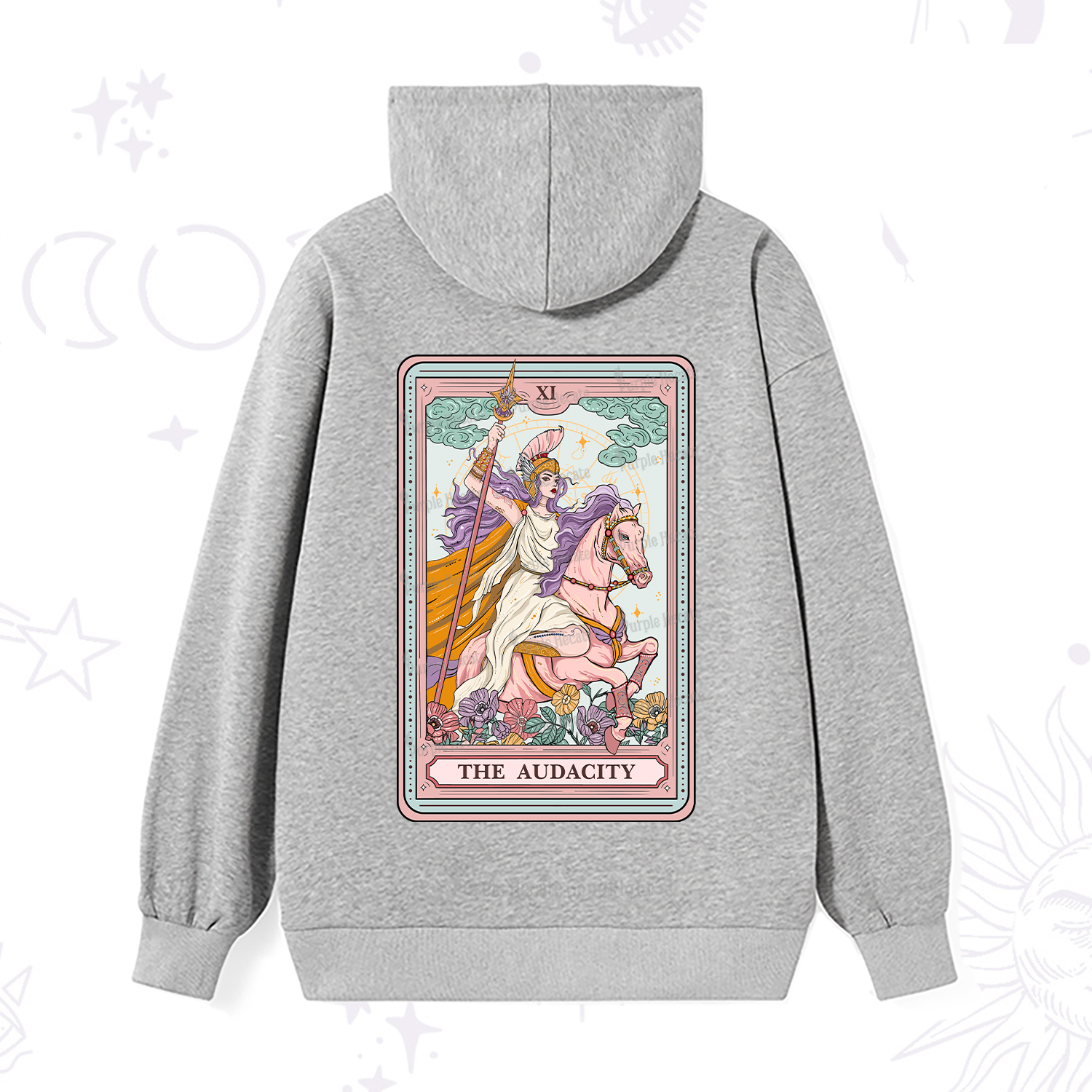 Purplehecate The Audacity Tarot Card Hoodie