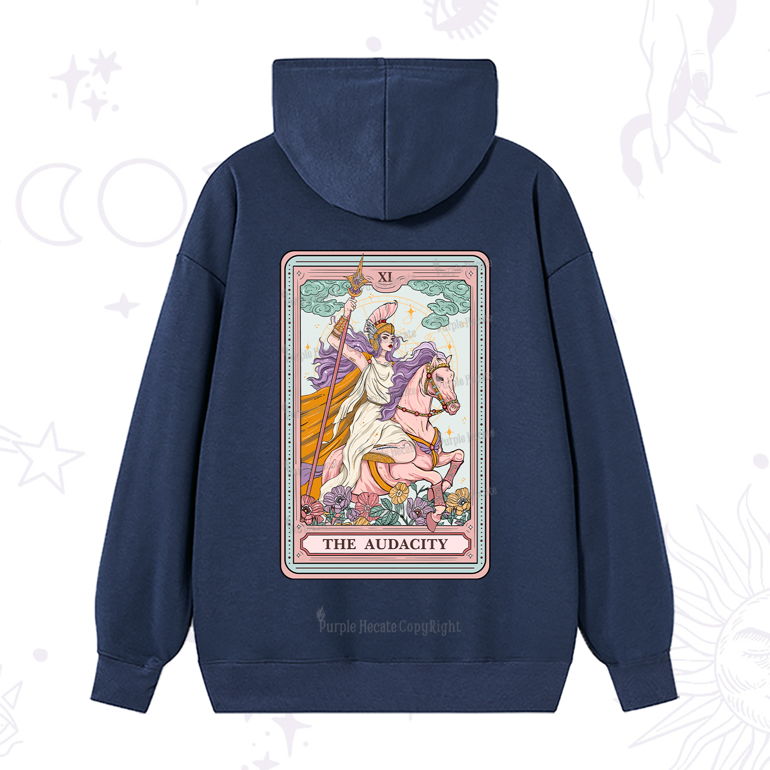 Purplehecate The Audacity Tarot Card Hoodie