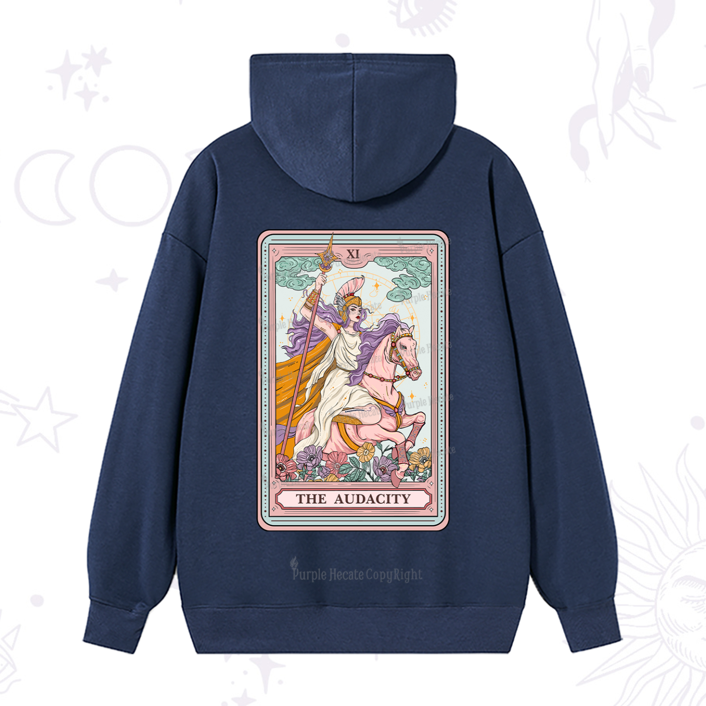 Purplehecate The Audacity Tarot Card Hoodie