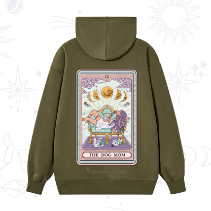 Purplehecate The Dog Mom Tarot Card Hoodie