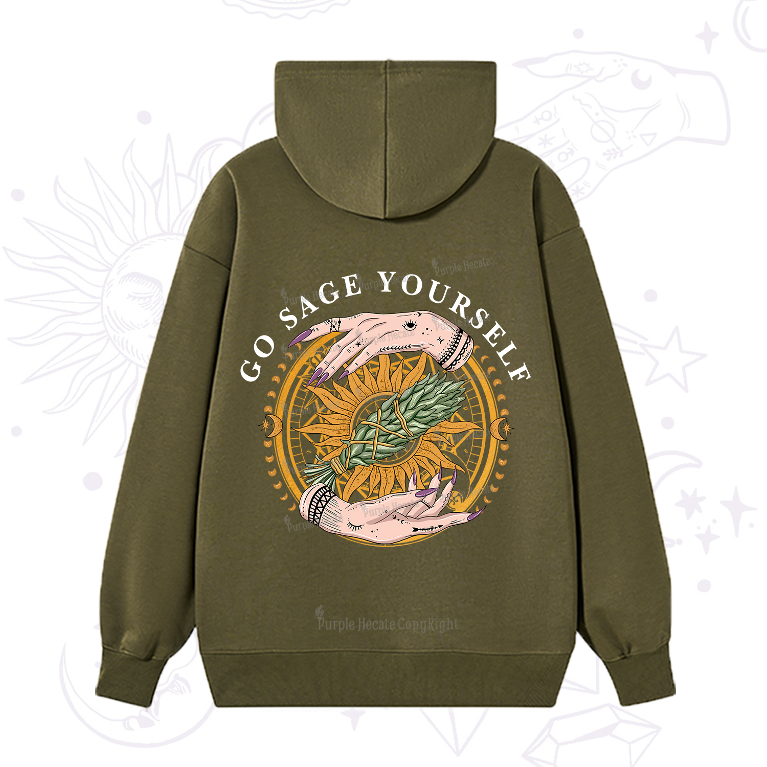 Purplehecate Sage Your Spirit Hoodie