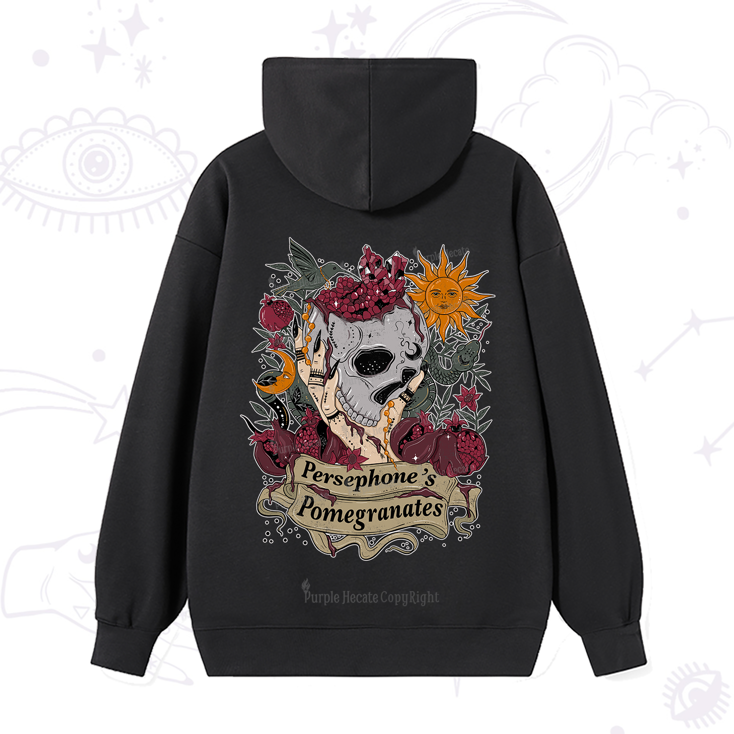 Purplehecate Persephone's Pomegranates Hoodie
