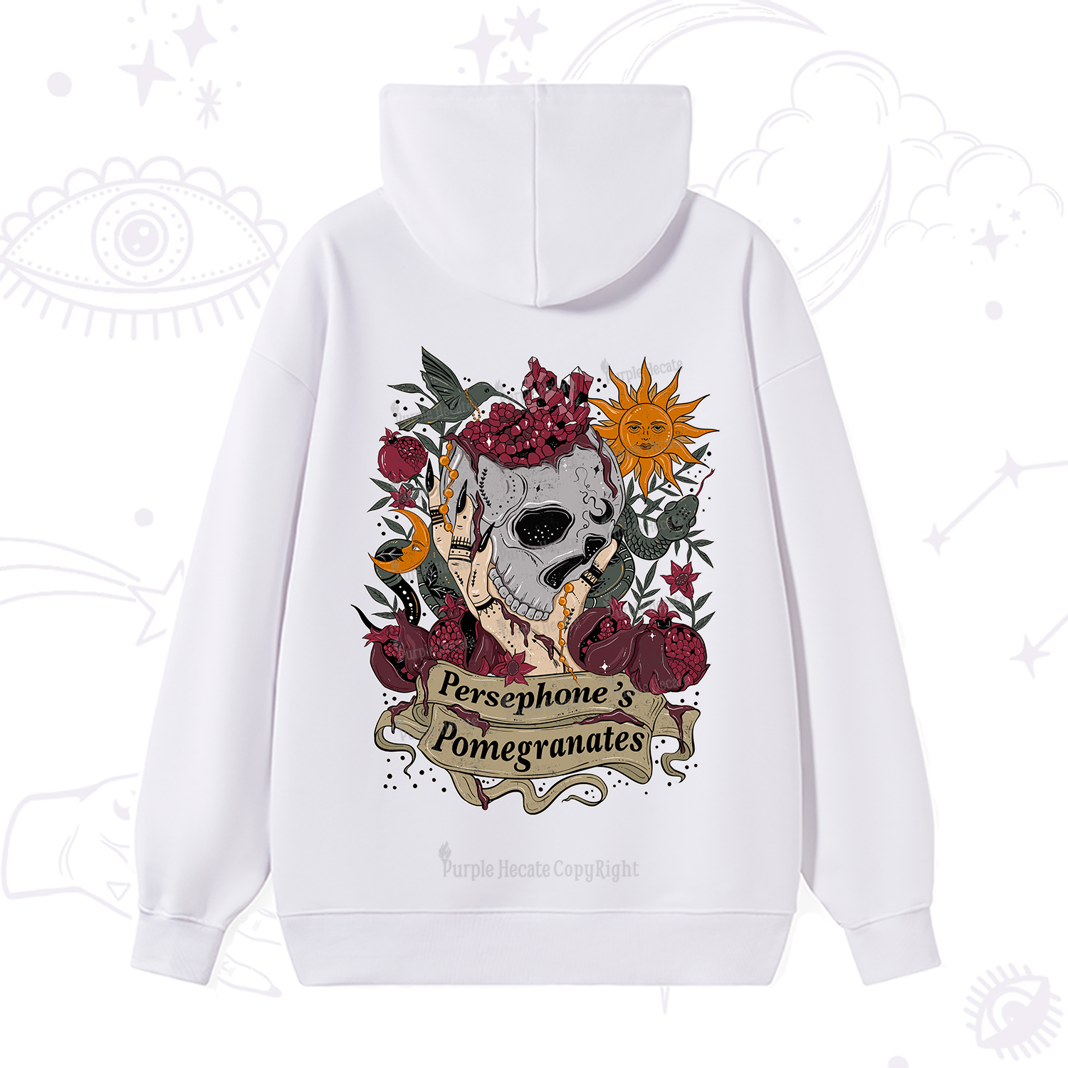Purplehecate Persephone's Pomegranates Hoodie