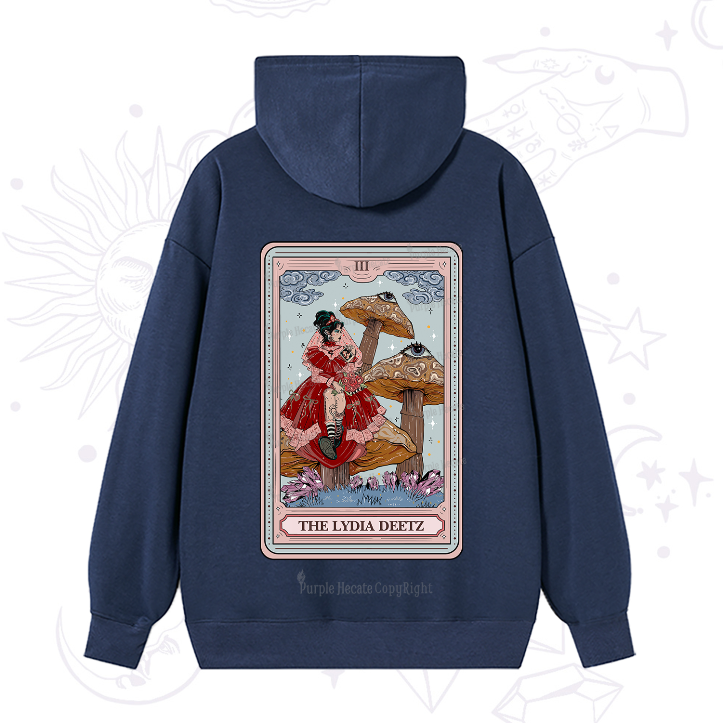 Purplehecate The Lydia Deetz Tarot  Hoodie