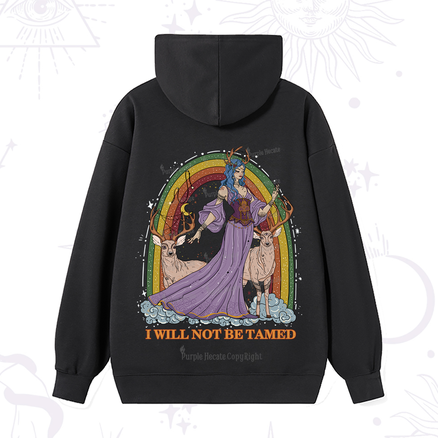 Purplehecate I Will No Be Tamed Hoodie
