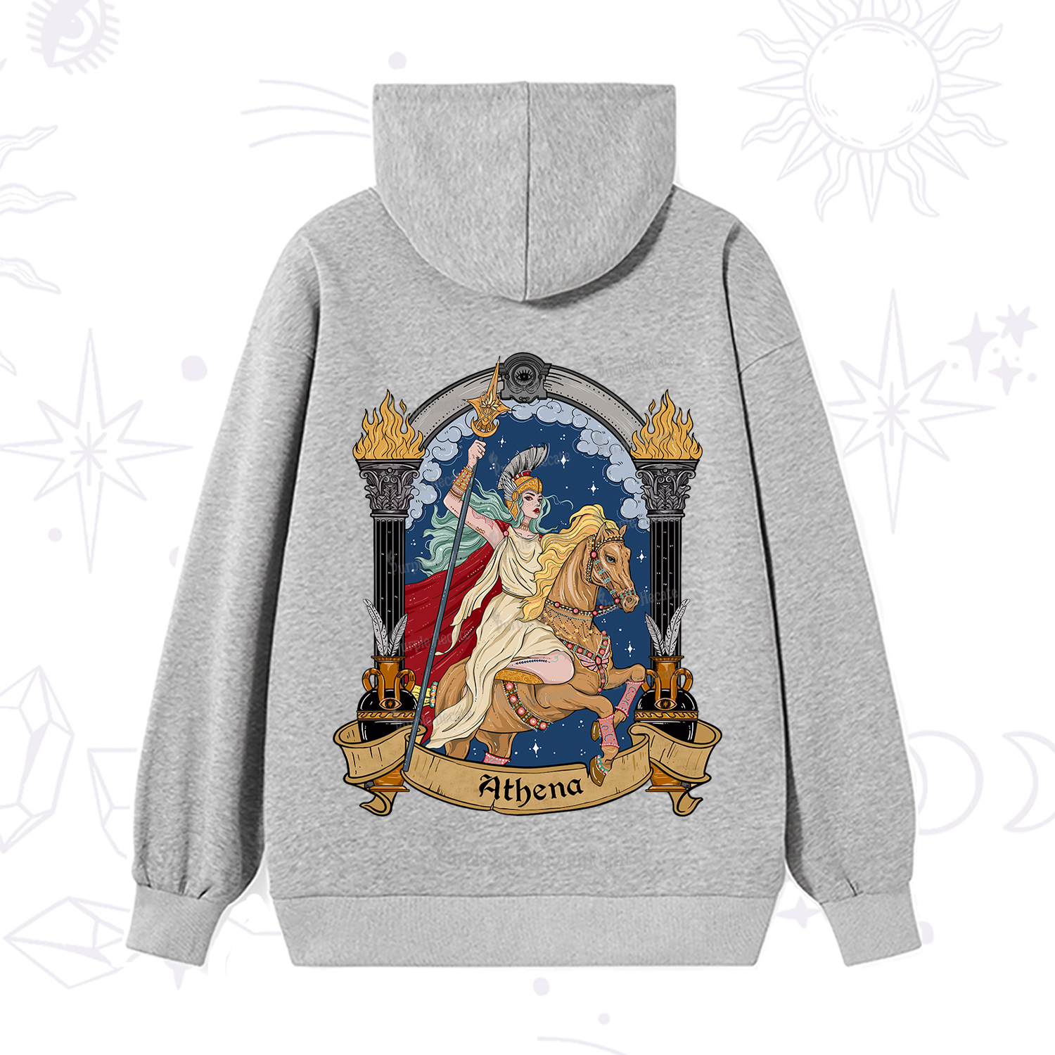 Purplehecate The Mighty Goddess Athena Hoodie