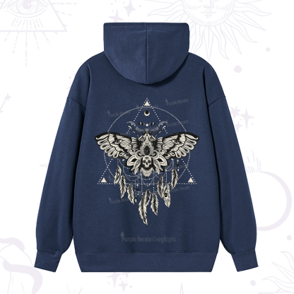 Purplehecate Mystical Luna Moth Hoodie