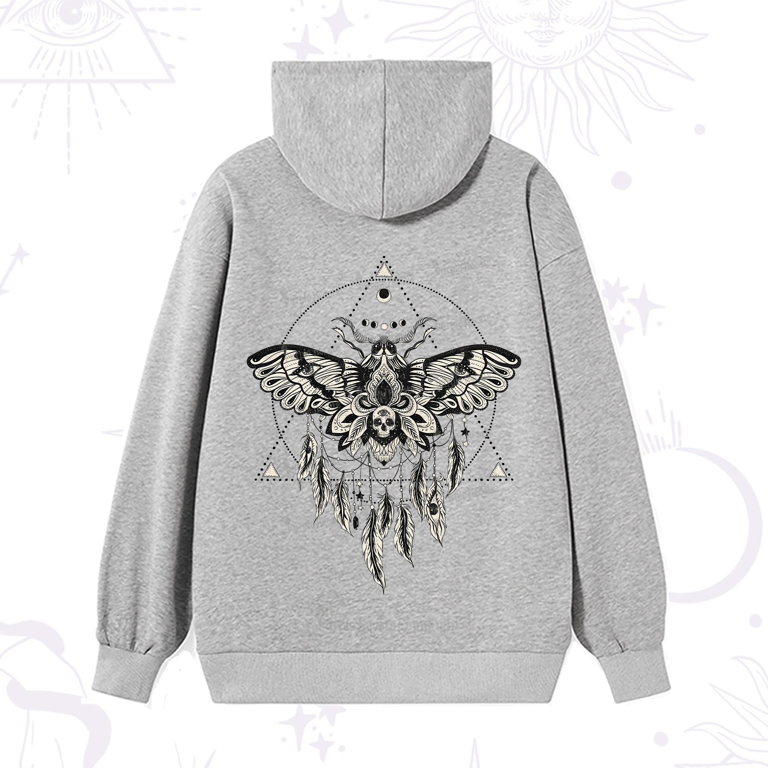 Purplehecate Mystical Luna Moth Hoodie