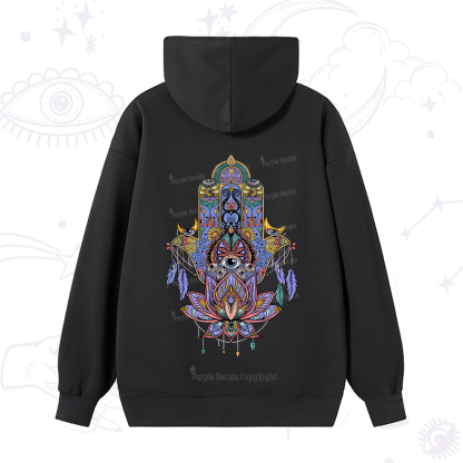 Purplehecate Hamsa Evil Eye Hoodie