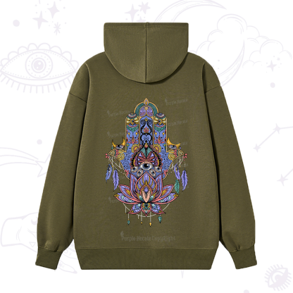 Purplehecate Hamsa Evil Eye Hoodie