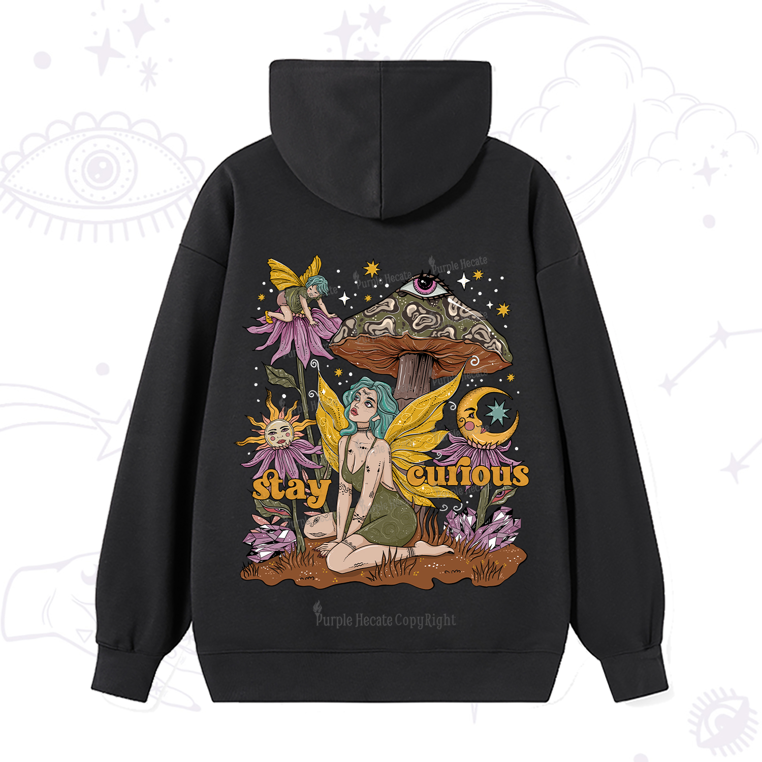 Purplehecate Stay Curious Hoodie