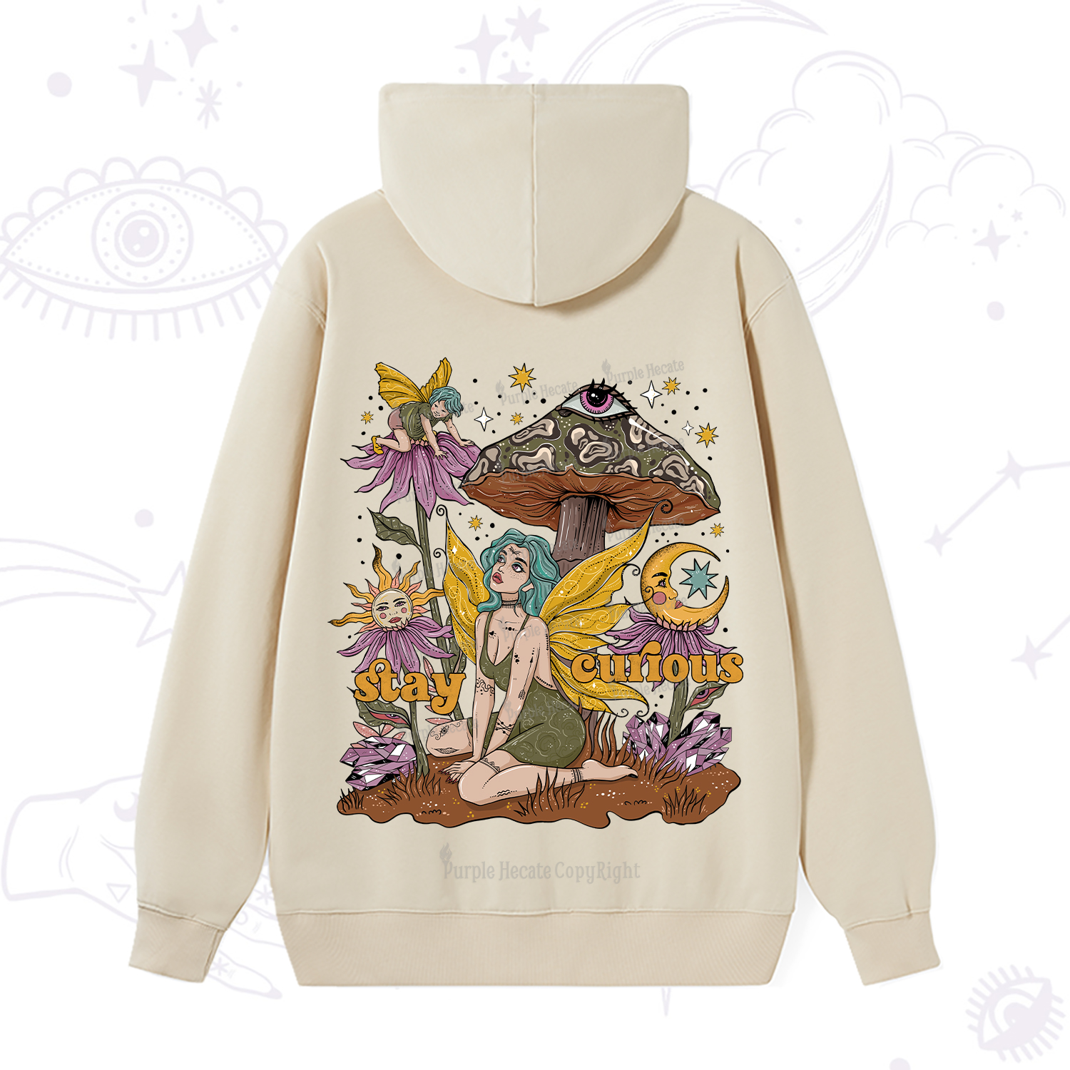 Purplehecate Stay Curious Hoodie