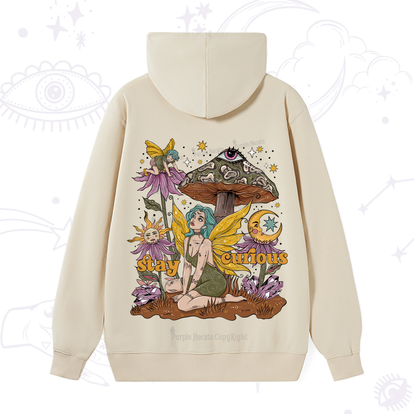 Purplehecate Stay Curious Hoodie