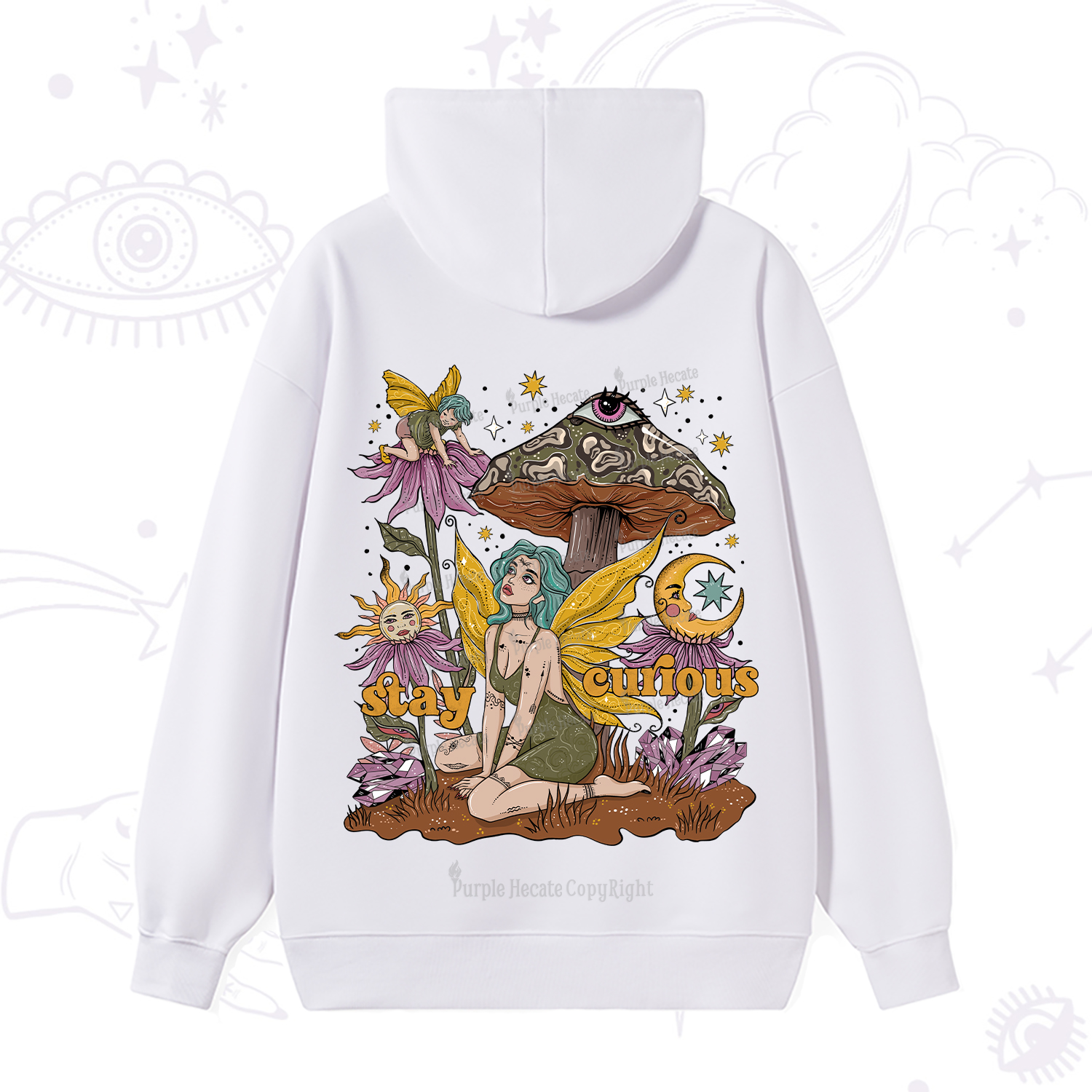 Purplehecate Stay Curious Hoodie