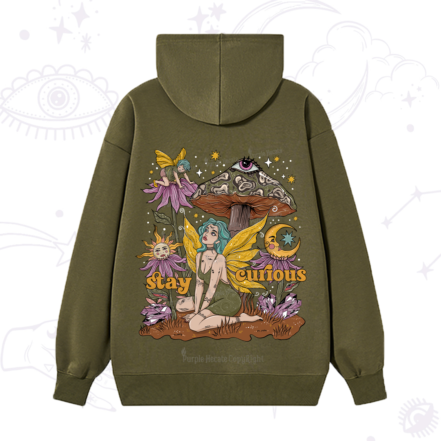 Purplehecate Stay Curious Hoodie