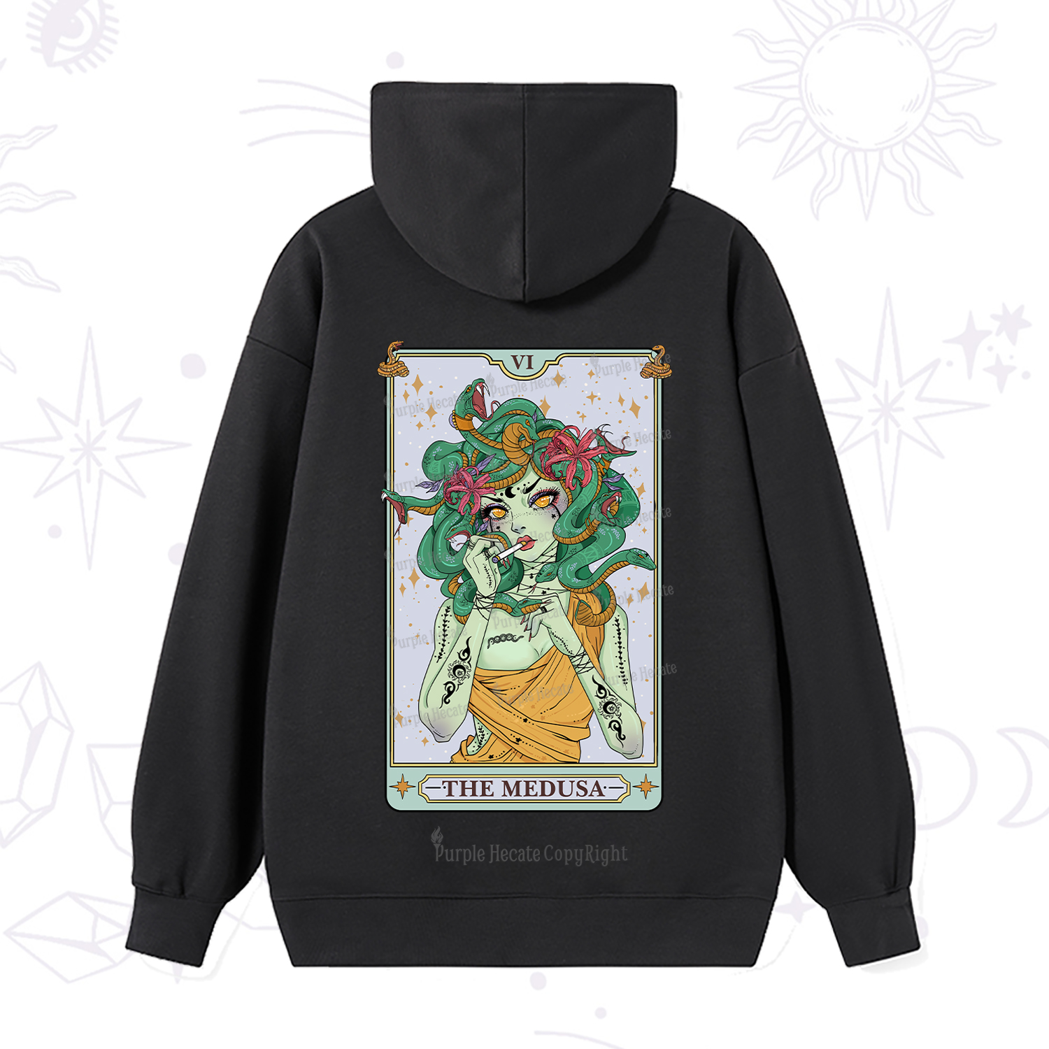 Purplehecate The Medusa Tarot Hoodie