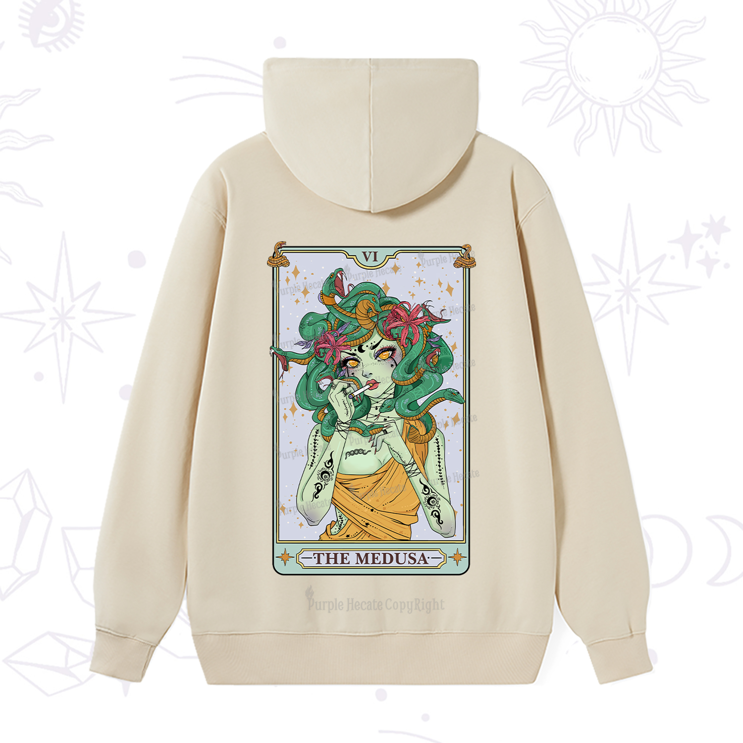 Purplehecate The Medusa Tarot Hoodie