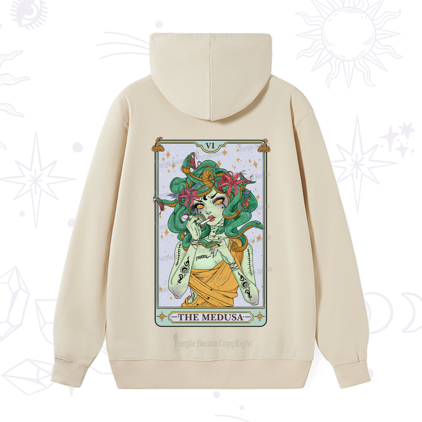 Purplehecate The Medusa Tarot Hoodie