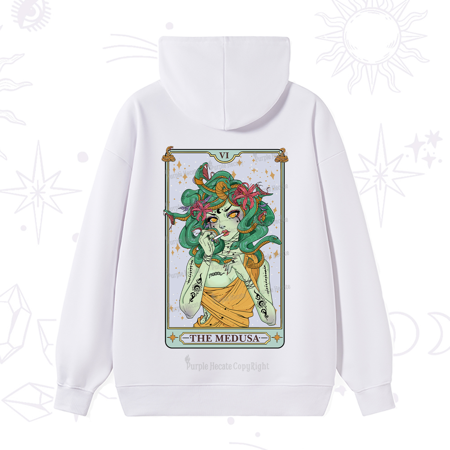 Purplehecate The Medusa Tarot Hoodie