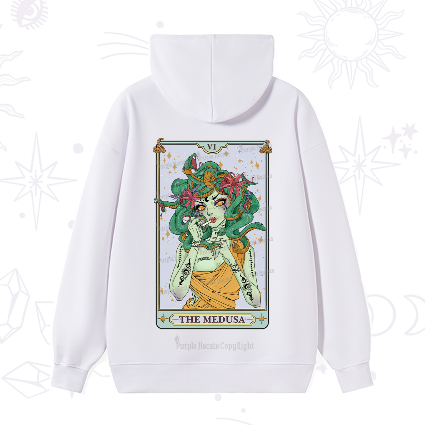 Purplehecate The Medusa Tarot Hoodie