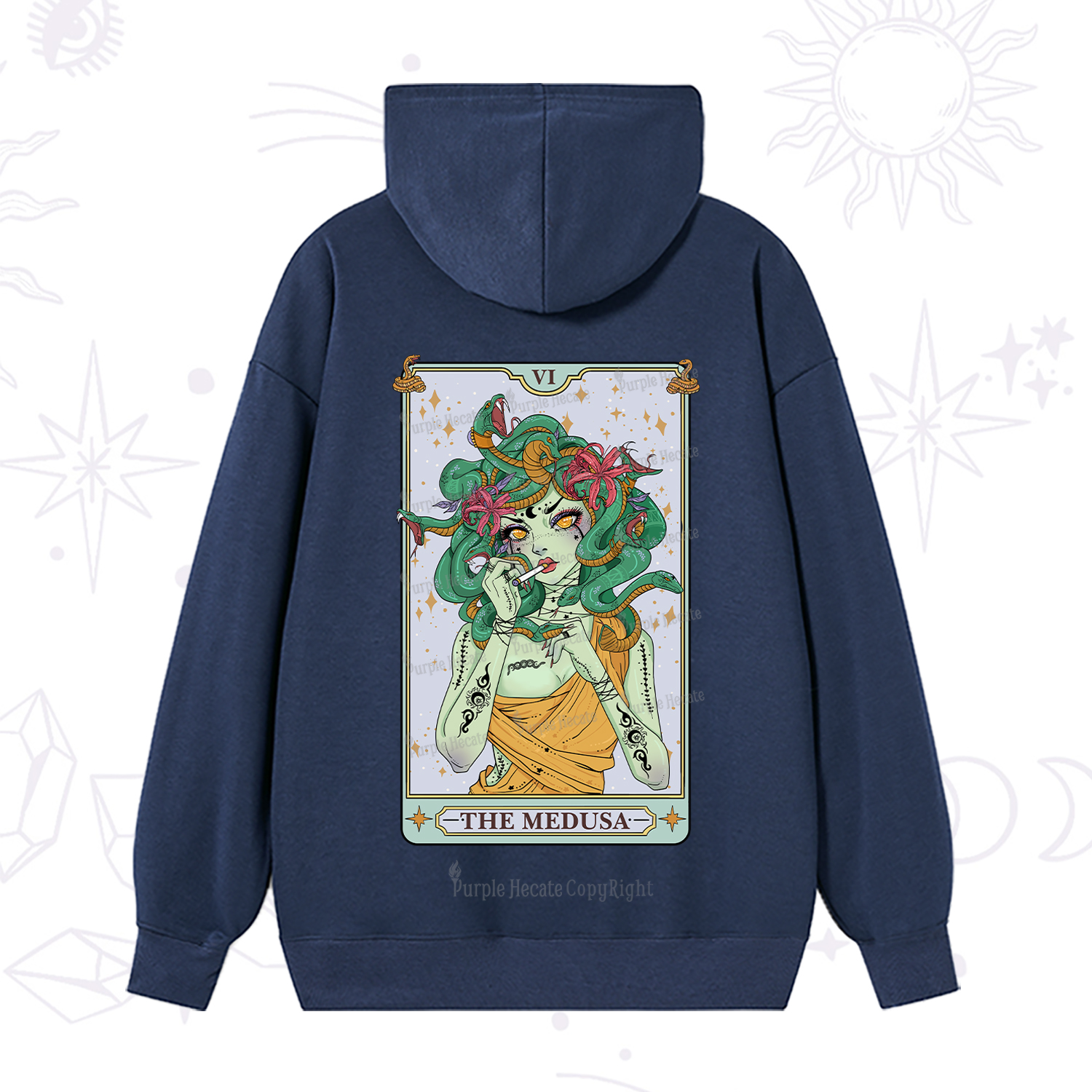 Purplehecate The Medusa Tarot Hoodie