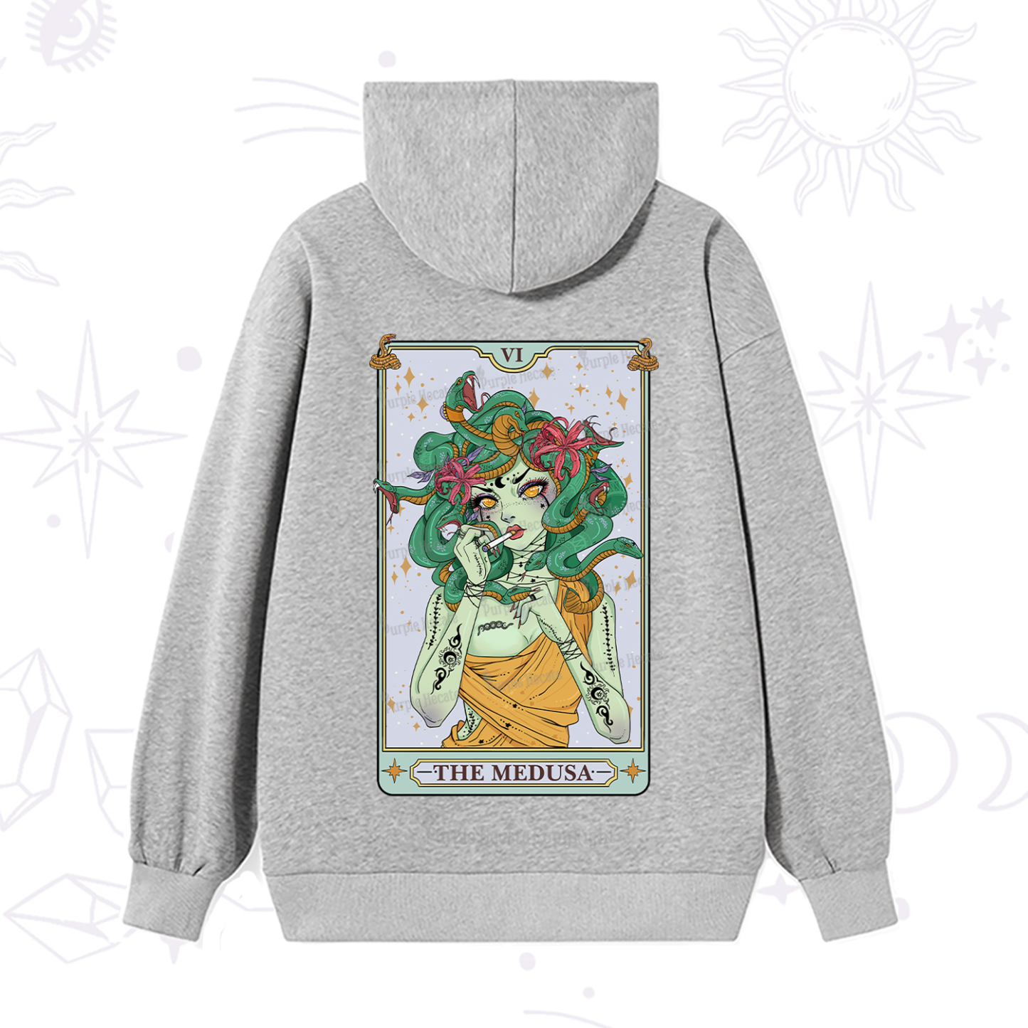 Purplehecate The Medusa Tarot Hoodie