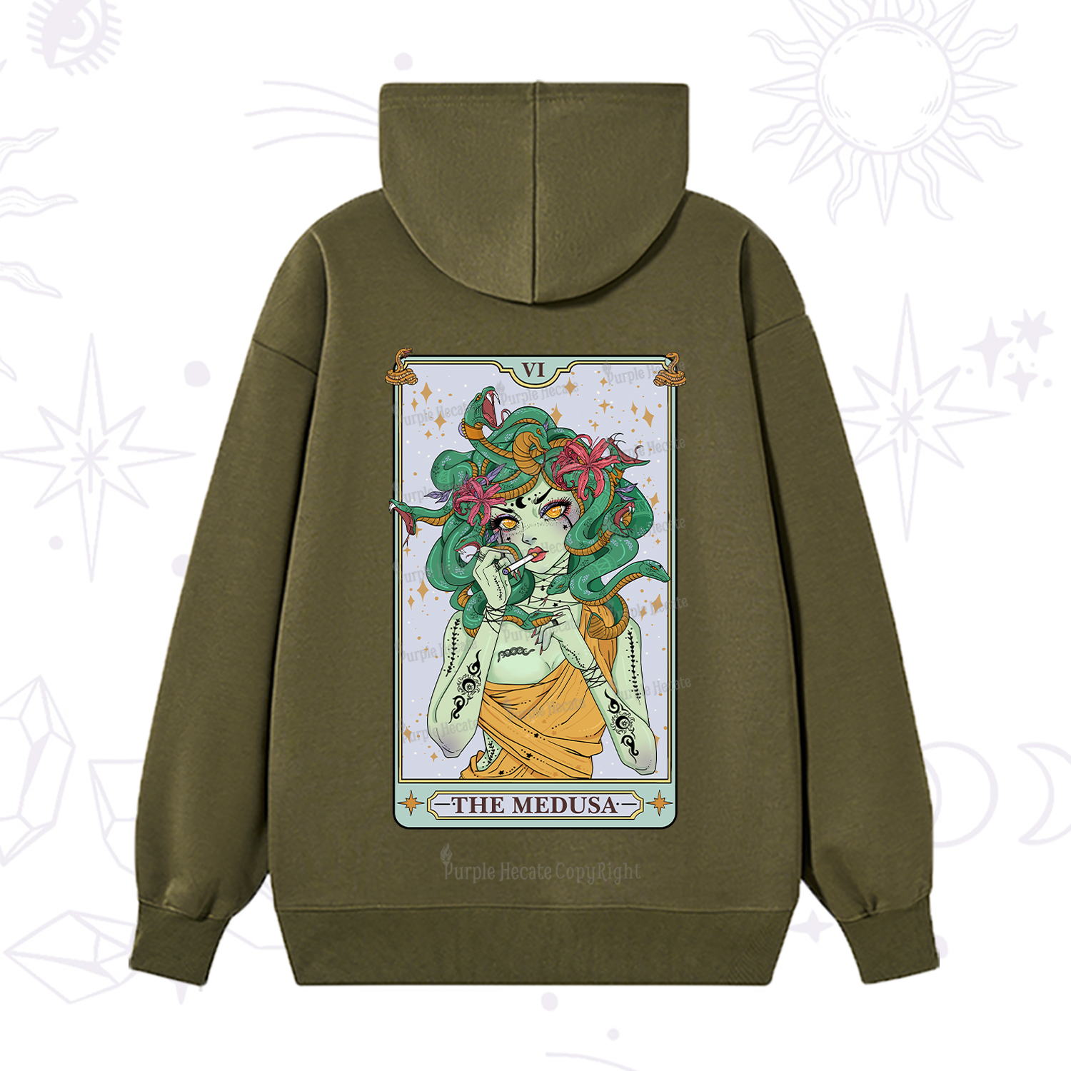Purplehecate The Medusa Tarot Hoodie