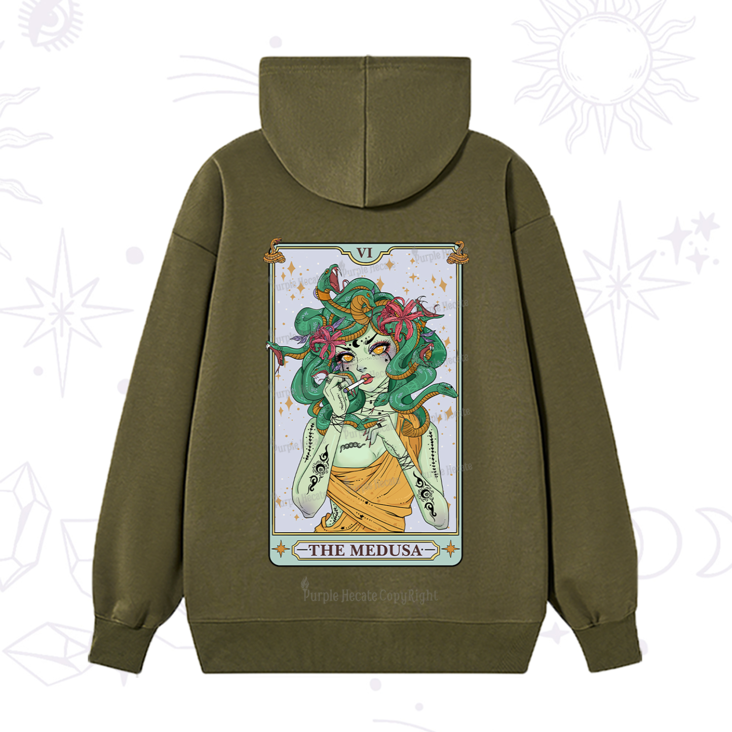 Purplehecate The Medusa Tarot Hoodie