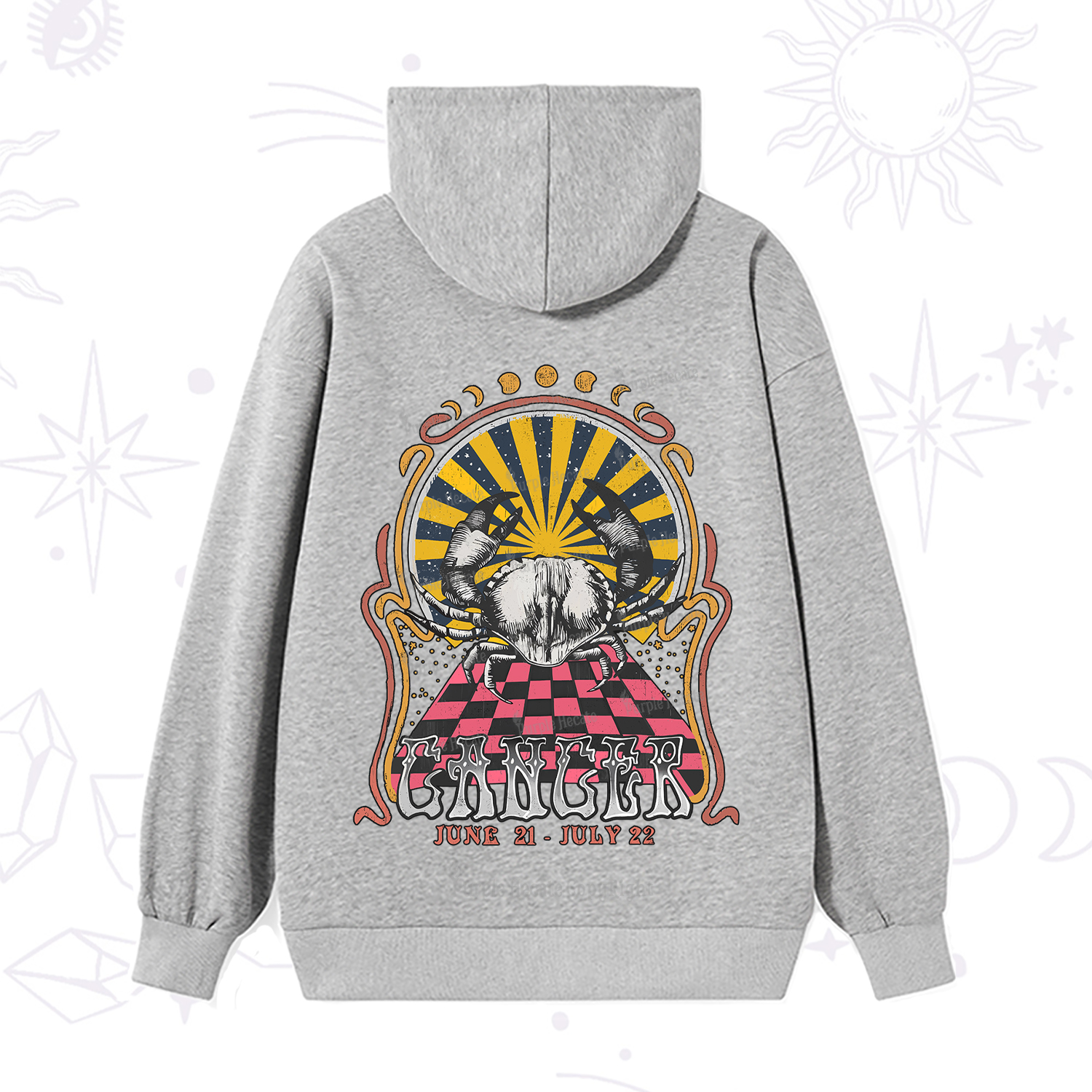 Purplehecate Cancer Crew Zodiac Hoodie