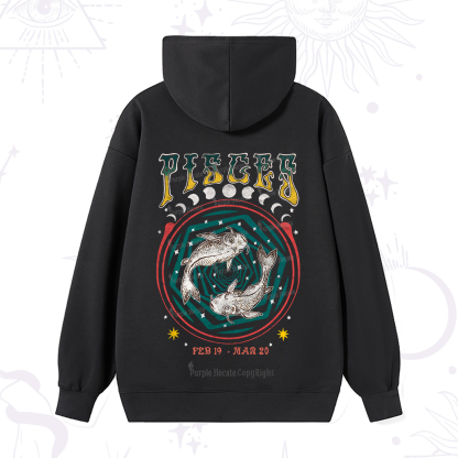 Purplehecate Pisces Crew Zodiac Hoodie