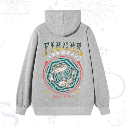 Purplehecate Pisces Crew Zodiac Hoodie