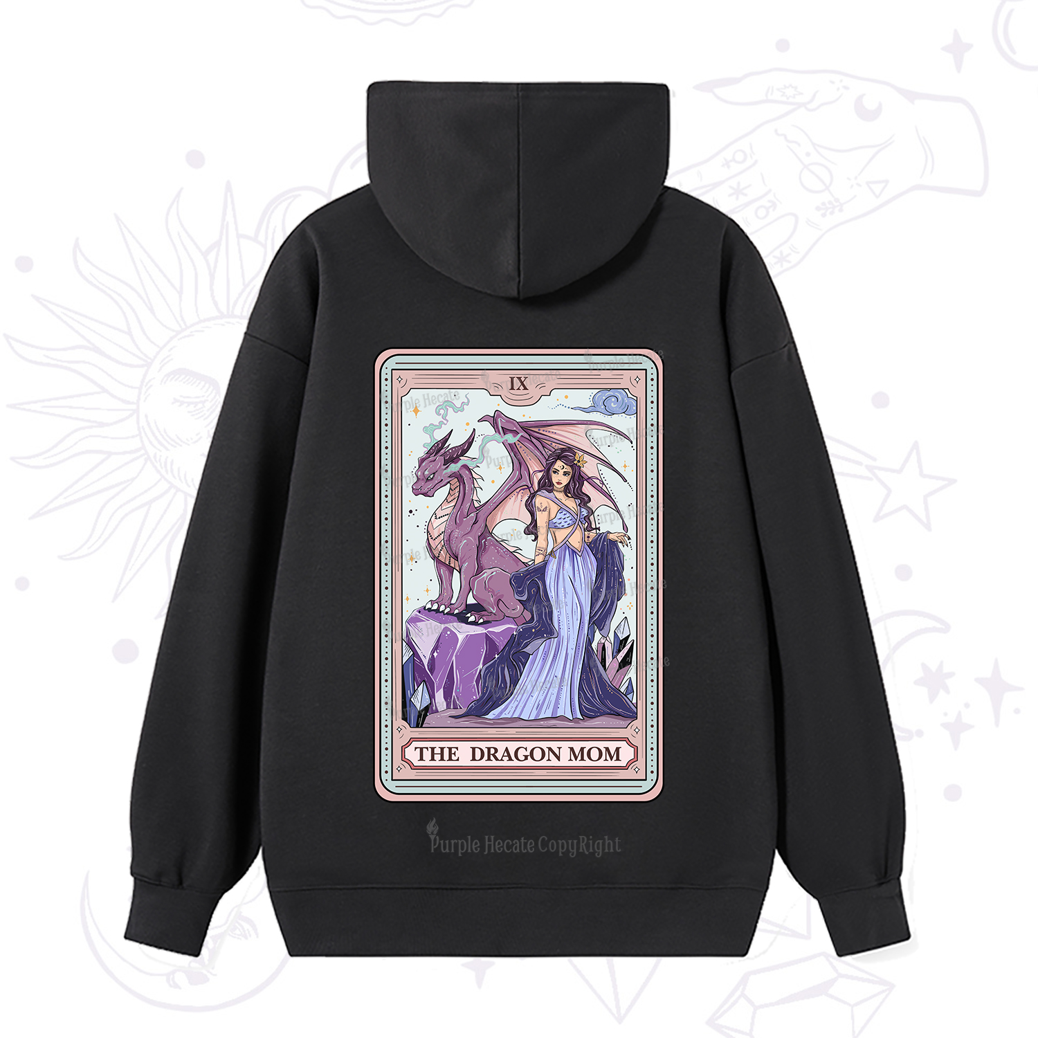 Purplehecate The Dragon Mom Tarot Hoodie