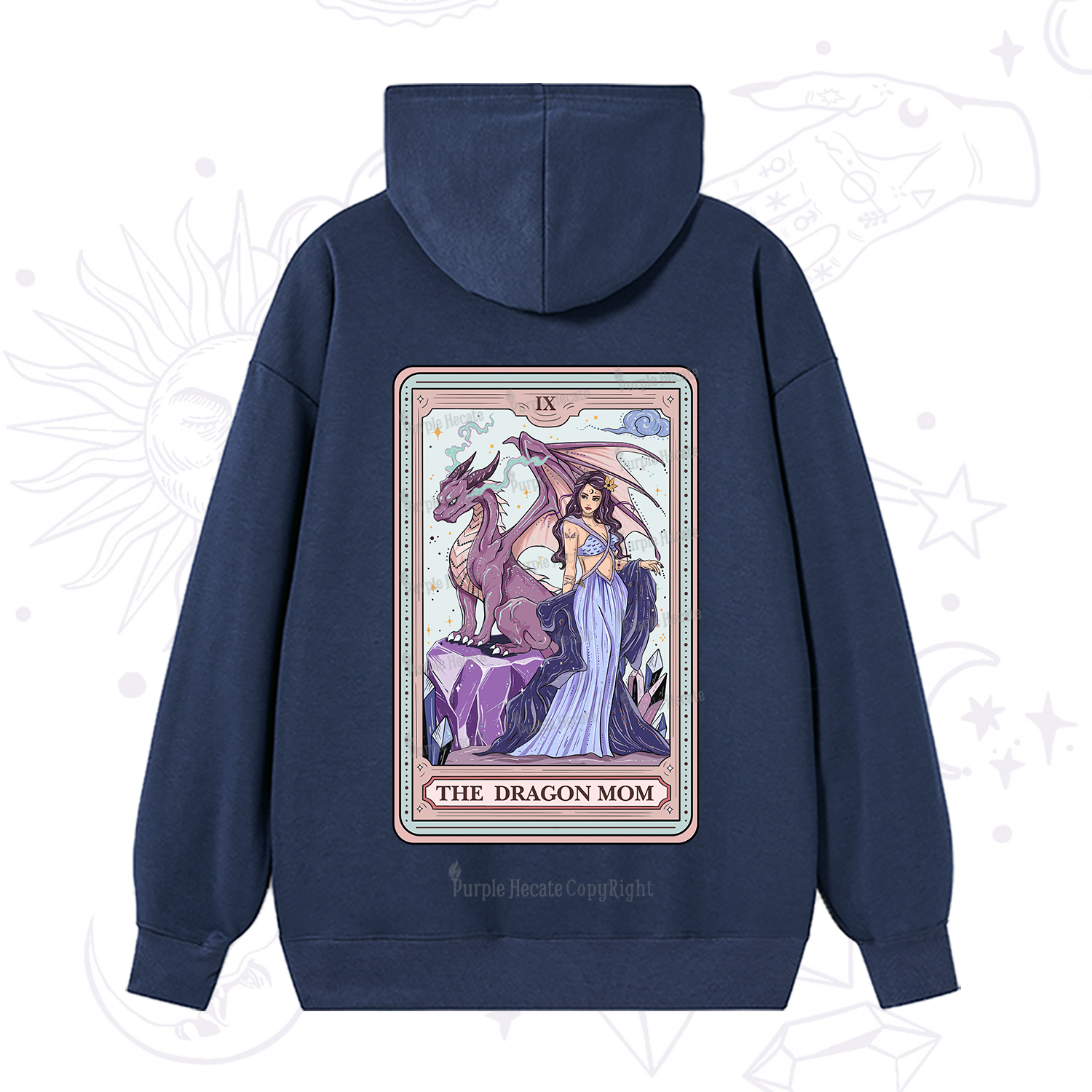Purplehecate The Dragon Mom Tarot Hoodie