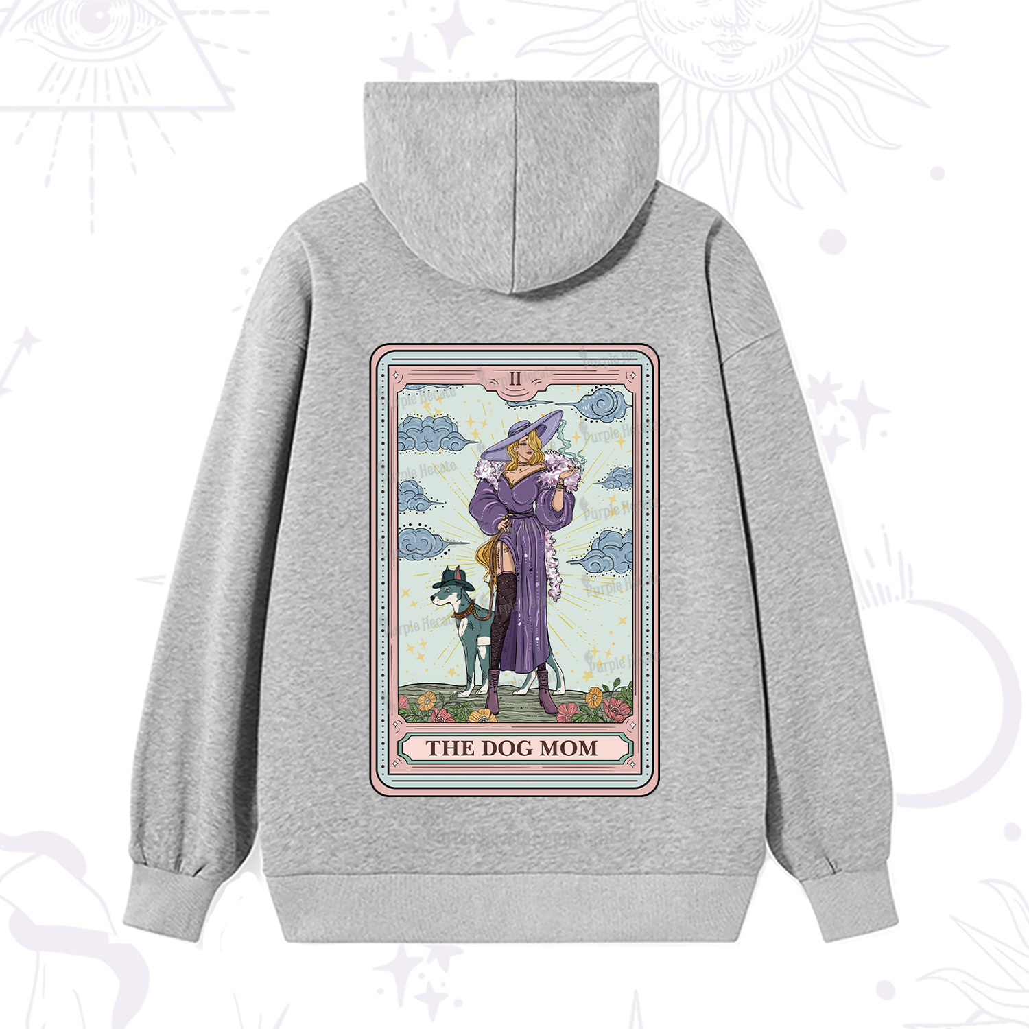 Purplehecate The Dog Mom Tarot Hoodie