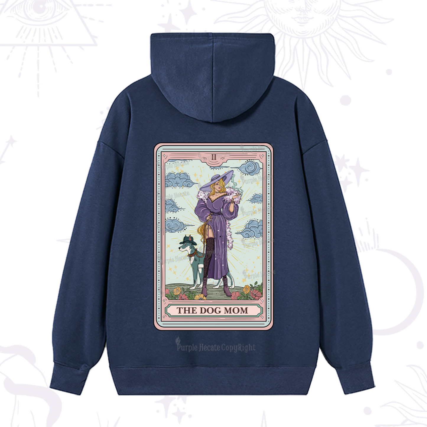 Purplehecate The Dog Mom Tarot Hoodie