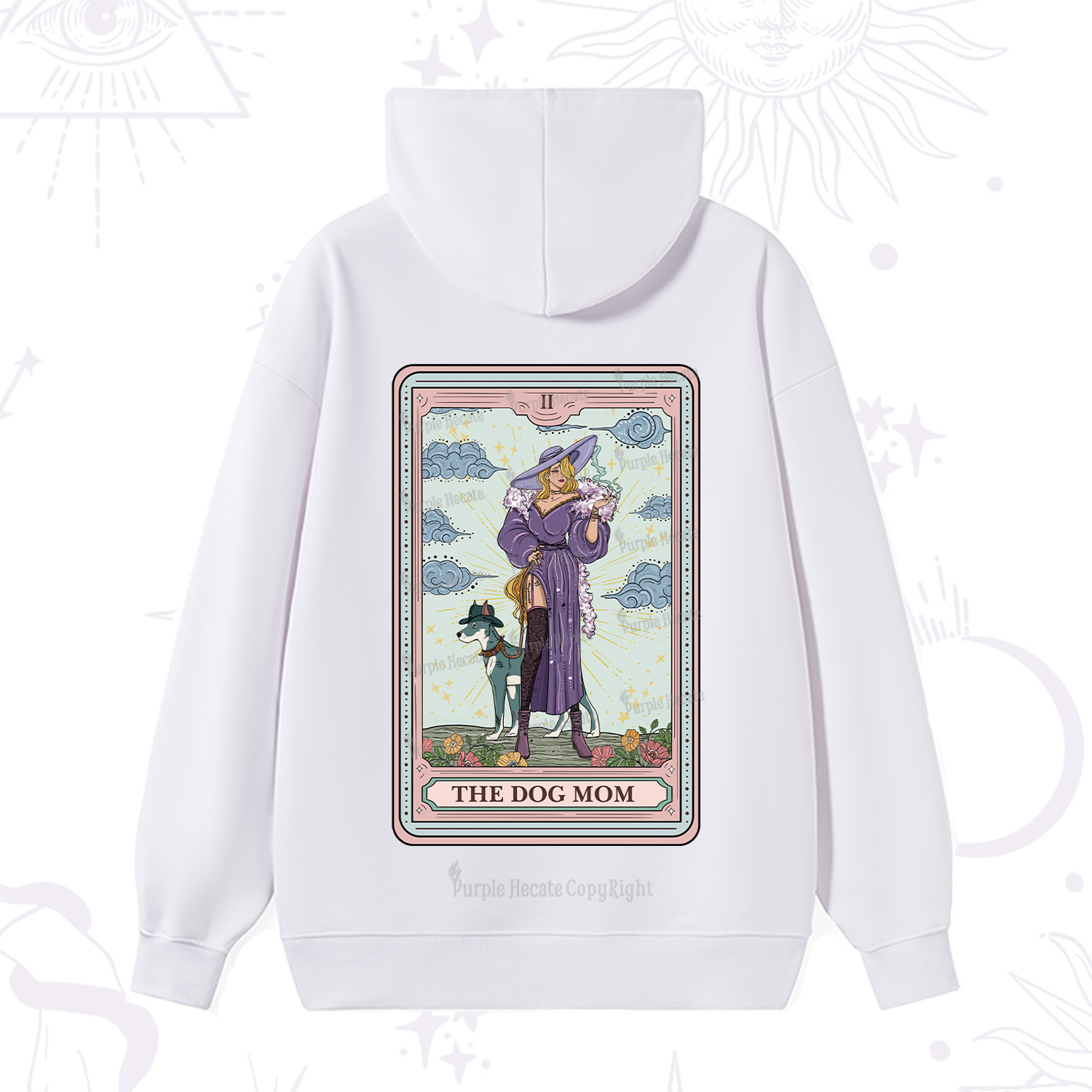 Purplehecate The Dog Mom Tarot Hoodie