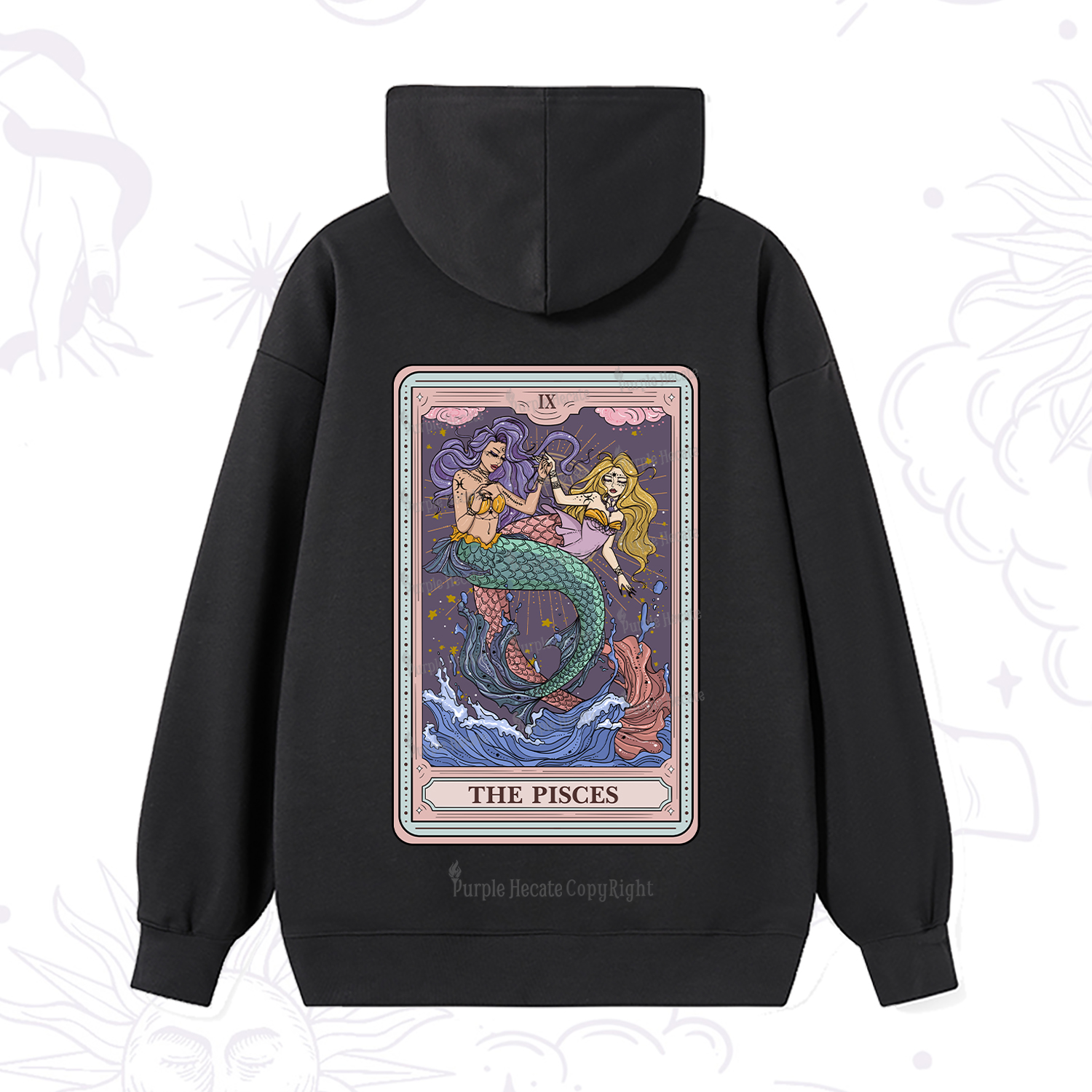 Purplehecate The Pisces Tarot Hoodie
