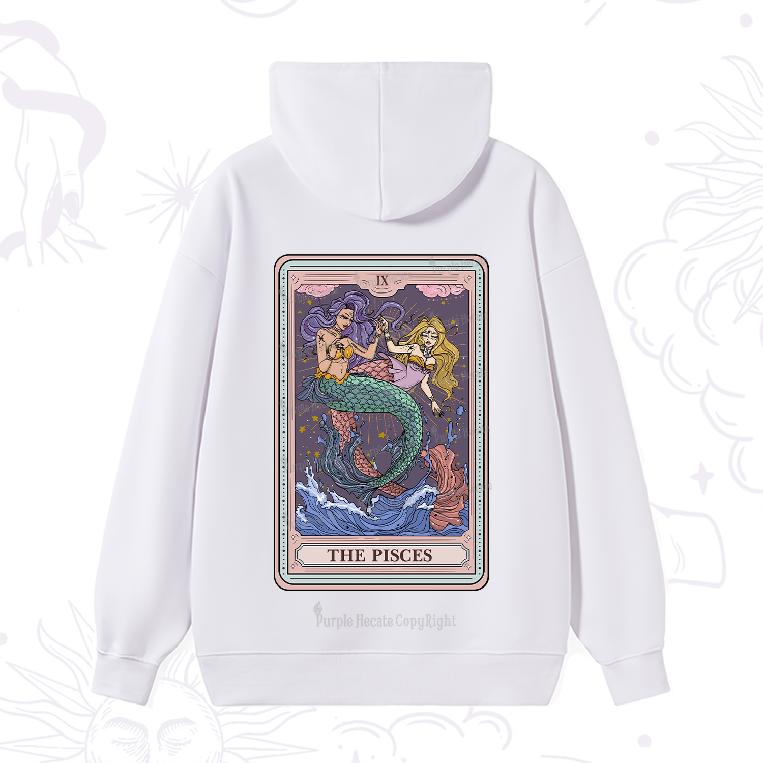 Purplehecate The Pisces Tarot Hoodie