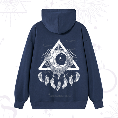 Purplehecate Starry Moon Dreamcatcher Hoodie